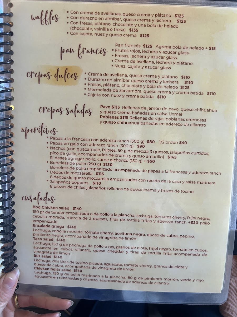 Café Uxmal Menu - Image 1