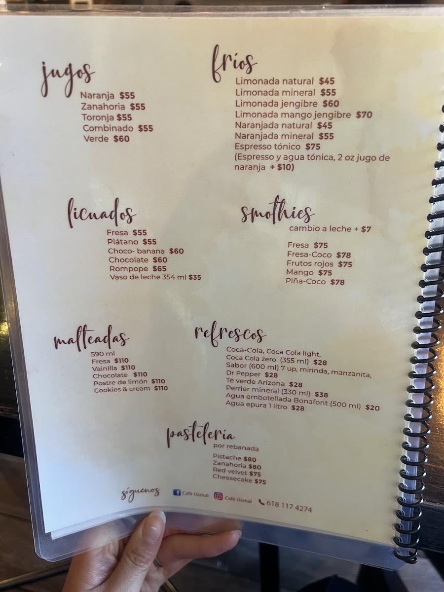 Café Uxmal Menu - Image 5